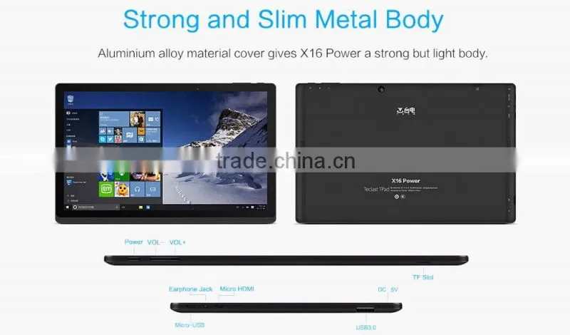 Teclast X16 Power Tablet PC 8GB RAM 64GB ROM Win10 + Android 5.1 11.6 inch FHD IPS Screen Intel Cherry Trail x7-Z8700 64bit