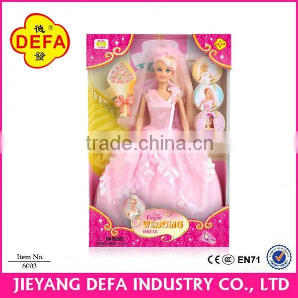 Beautiful doll clothes for girl dolls/dolls for kids/wedding dress