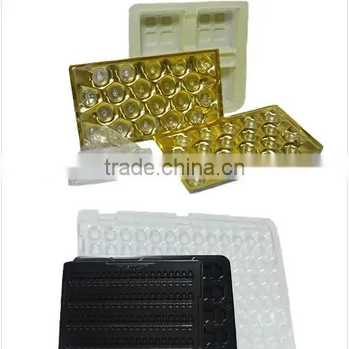 plastic blister packaging,standed PVC/PET clamshell with printing card