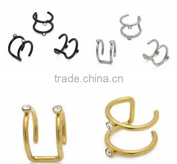 Non piercing novelty ear plug claw crazy wind ear plug tapers decorative ear plug
