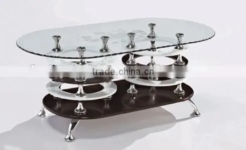 Foshan high quality glass coffee table plastic accessories