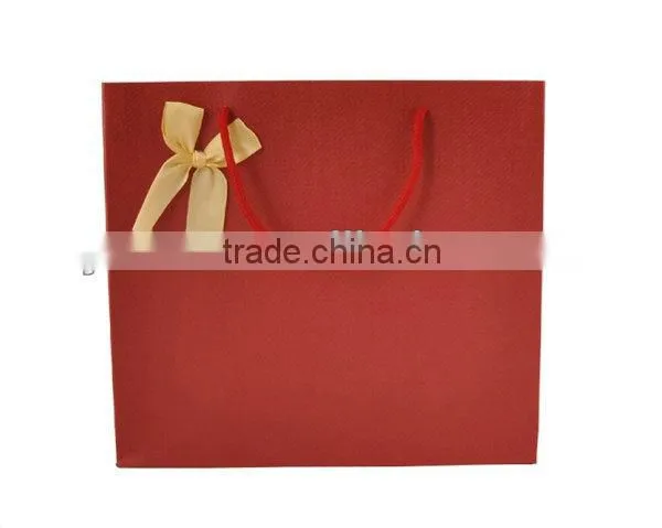 Yiwu wholesale red large paper shopping bags
