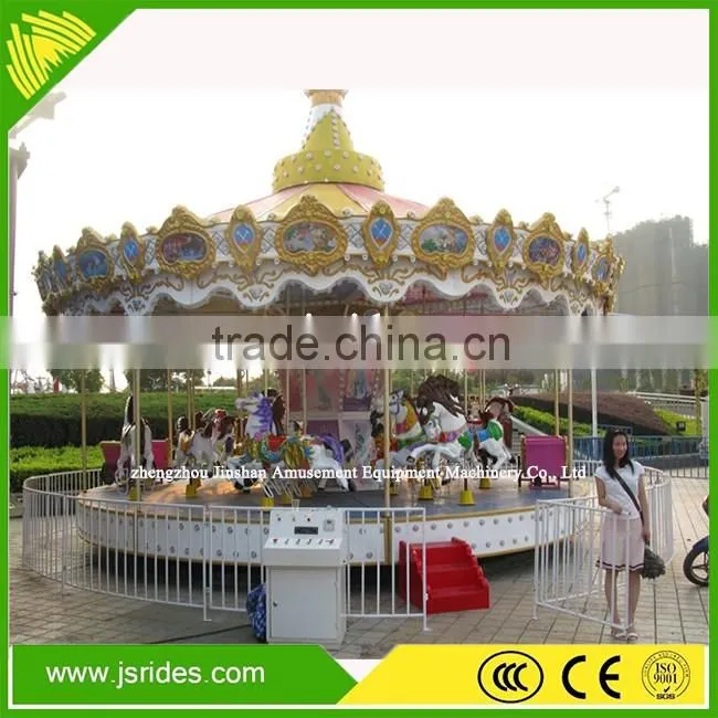 Hot sale kid ride commercial carousel horses ride for fun