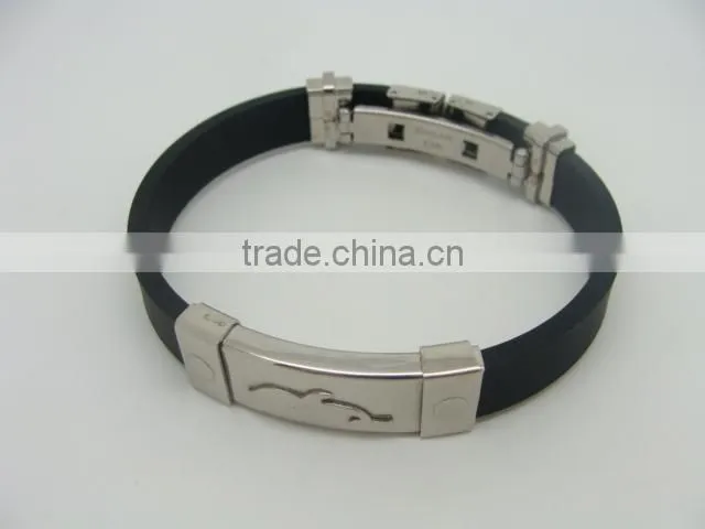 2015 Hot selling metal stainless QR bracelet id bracelet