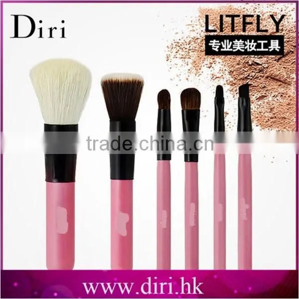 makeup anastasia 6pcs brush kit black make-up brush kit with pouch small brush kit for travel use