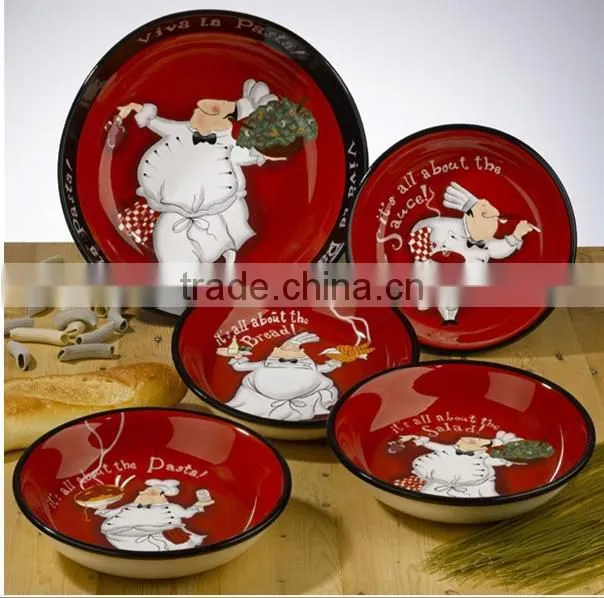 round soup porcelain plate,fine porcelain dinner plate,fruits porcelain plate