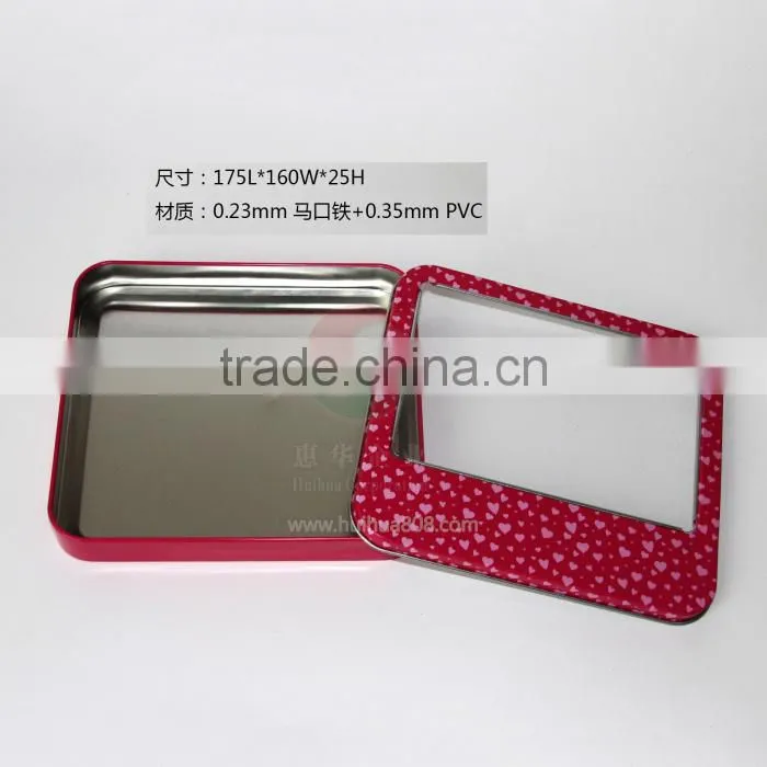 Children use cola shape coin tin can