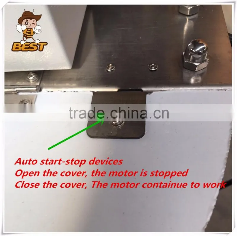 Auto start-stop devices 4 frames electric honey extractor/honey processing equipment