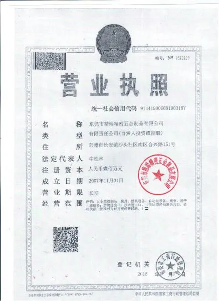 Jingduan Precision Hardware Company company overview - view 1