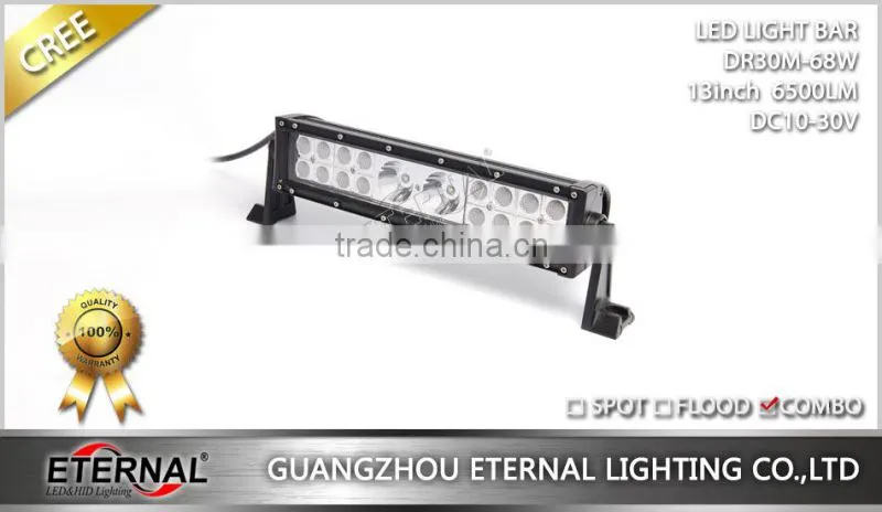 13inch 68W combo led light bar for 4x4 racing off-road wrangler rubicon Hummer 4WD bugggy equipment truck trailer