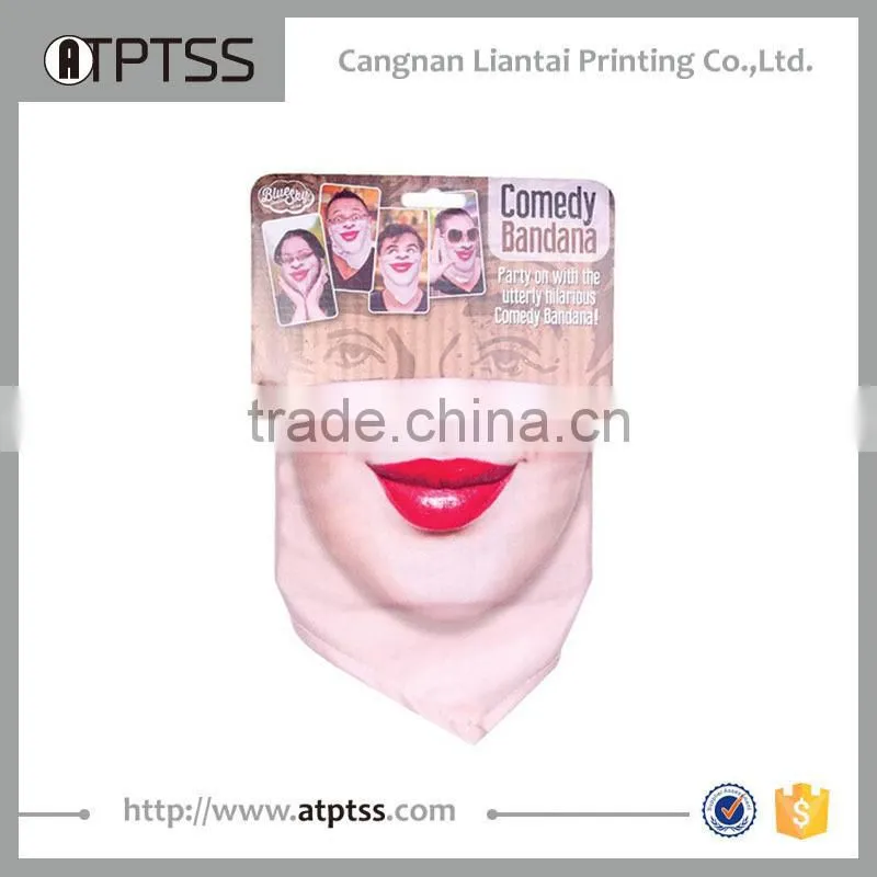 Factory wholesle more than 400 stock designs 100% high micro polyester outdoor multifunction skull comedy bandana