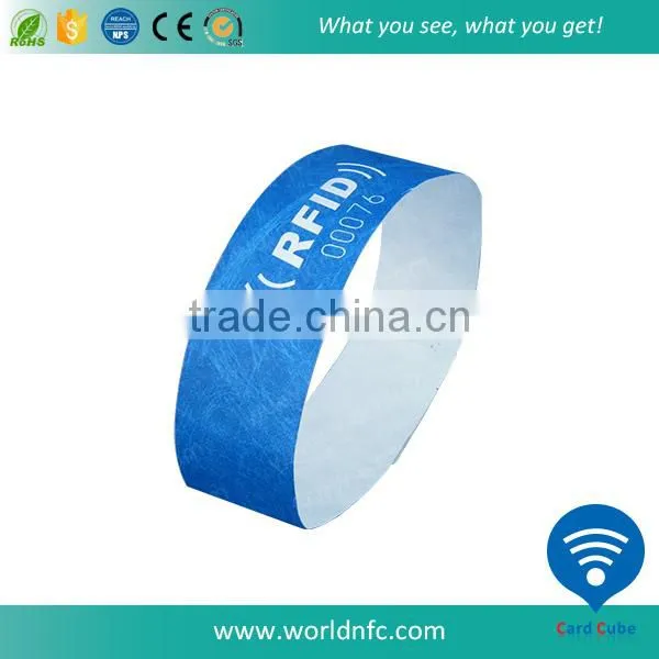 Disposable S50 RFID Tags,Paper Event S50 Wristbands