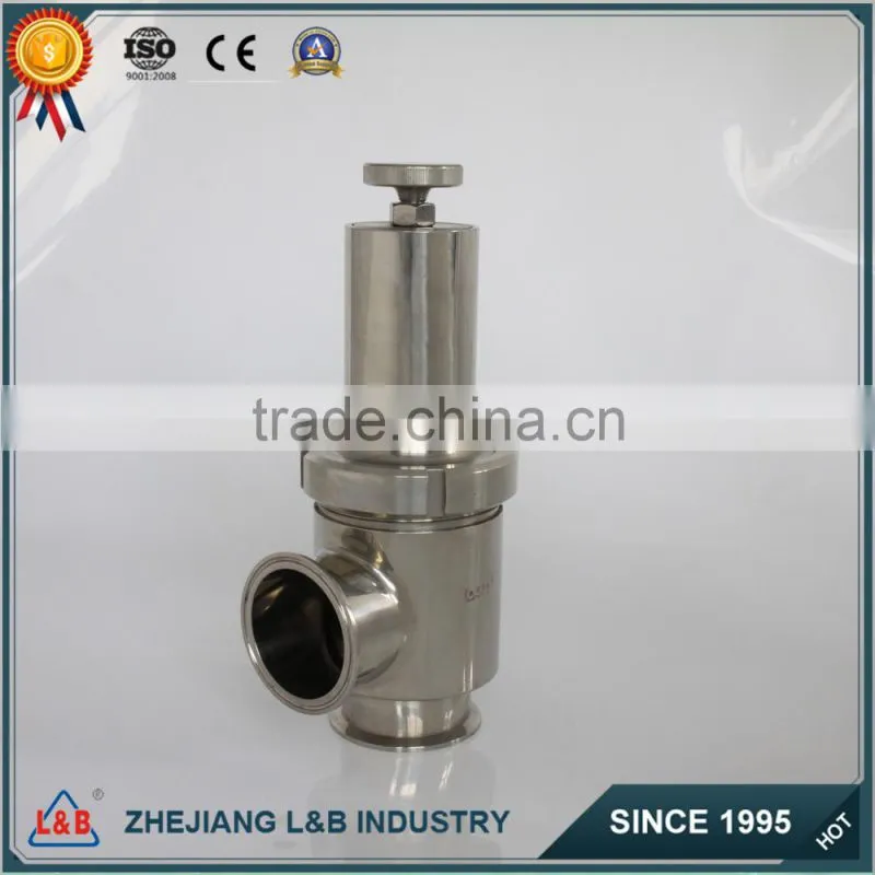 B22W stainless steel tri-clamped safety vavle