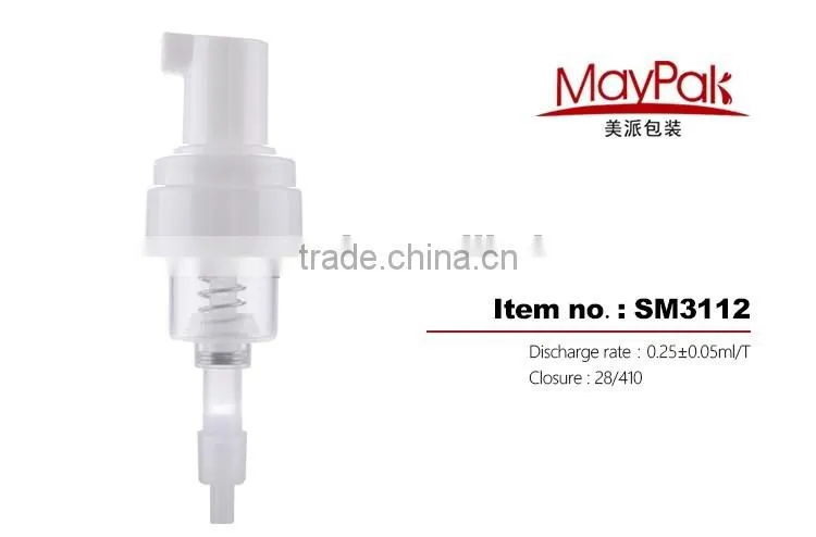 foam transfer pump for cosmetic bottle 28mm