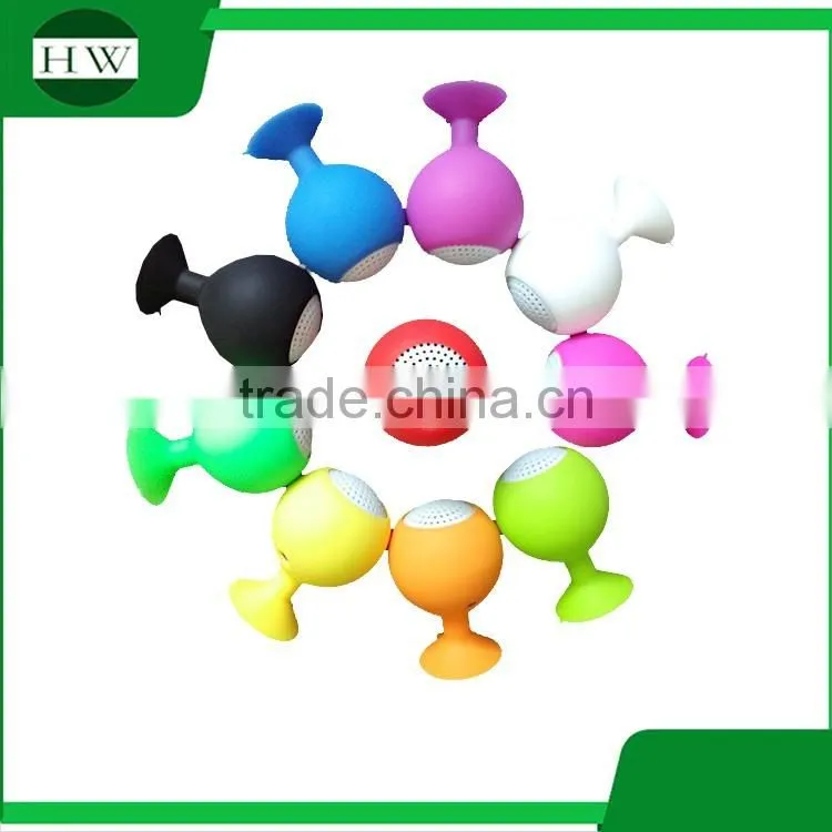 silicone sucker holder music powered amplifier mobile phone sound box mini speaker portable speaker
