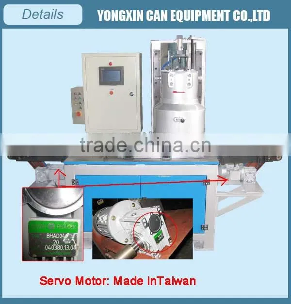 Automatic efficient energy saved closing machine cans, customized available