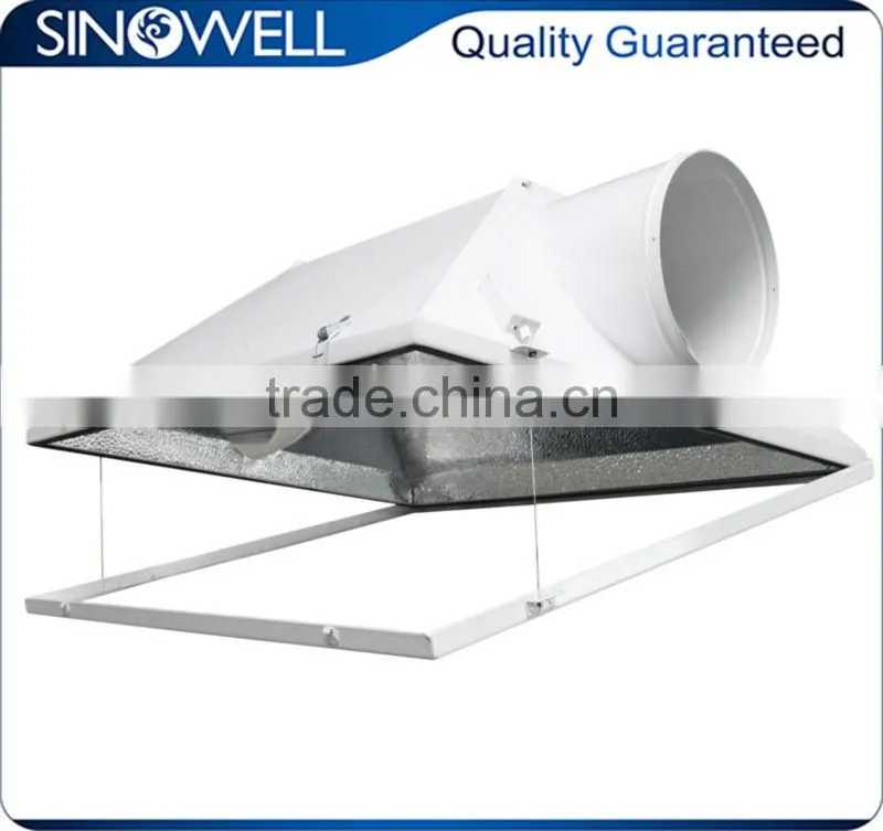 Premium HID 6 Inch Hydroponic Air Cooled Grow Light Reflector Hood