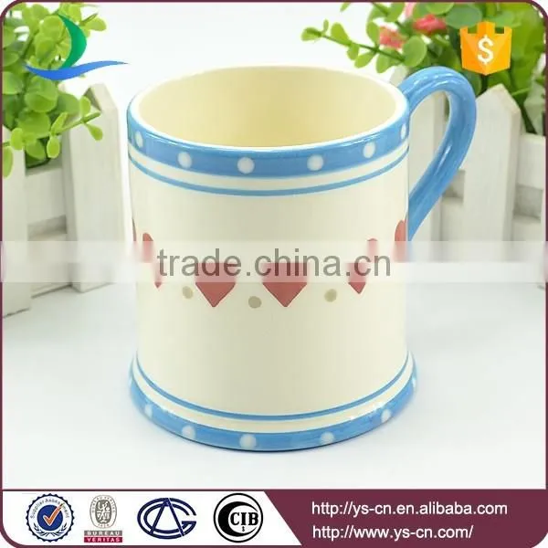 2015 China wholesale ceramic mugs With Loving Heart Design
