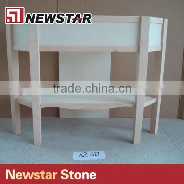 Newstar Colorful hotel bathroom corner vanity base cabinet