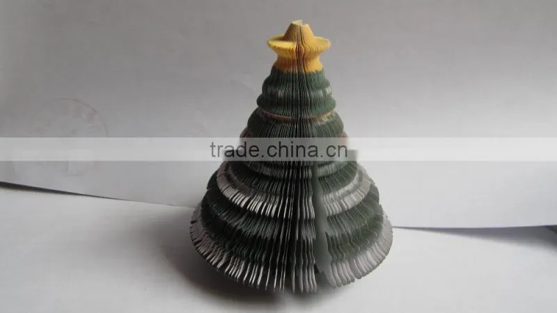 Custom Christmas tree shape note pad