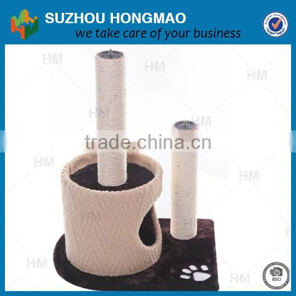China Factory Supply Pet Cat Wooden Scratching Post Toy