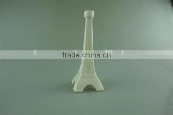 stock white mini Eiffel Tower art porcelain for home decoration
