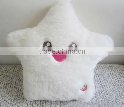 Supply fashion new design plush LED light cushion small order