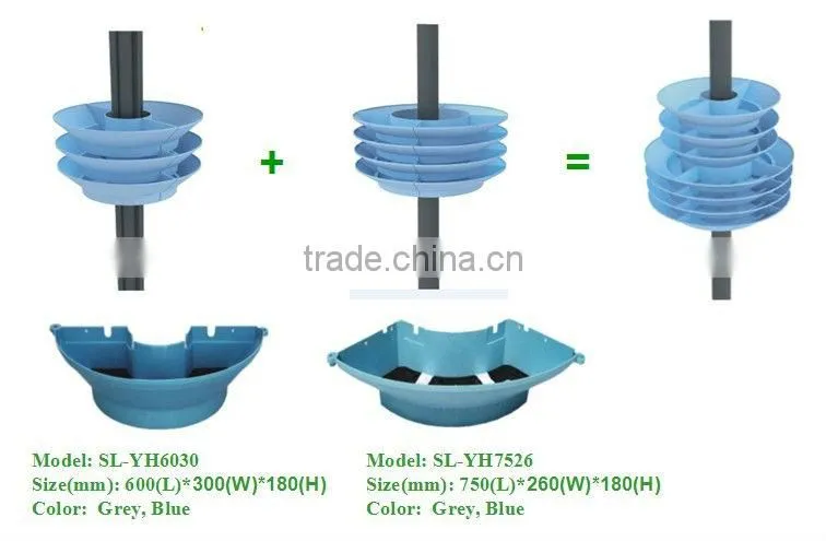 SOL good design lamp post green planter hydroponics vertical green post planter