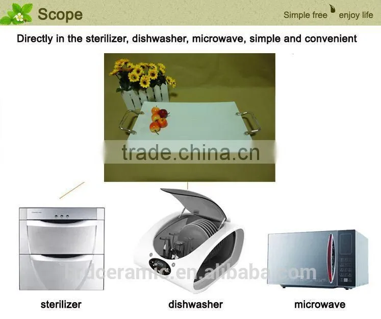 stock Ceramic Plate With Handle in china