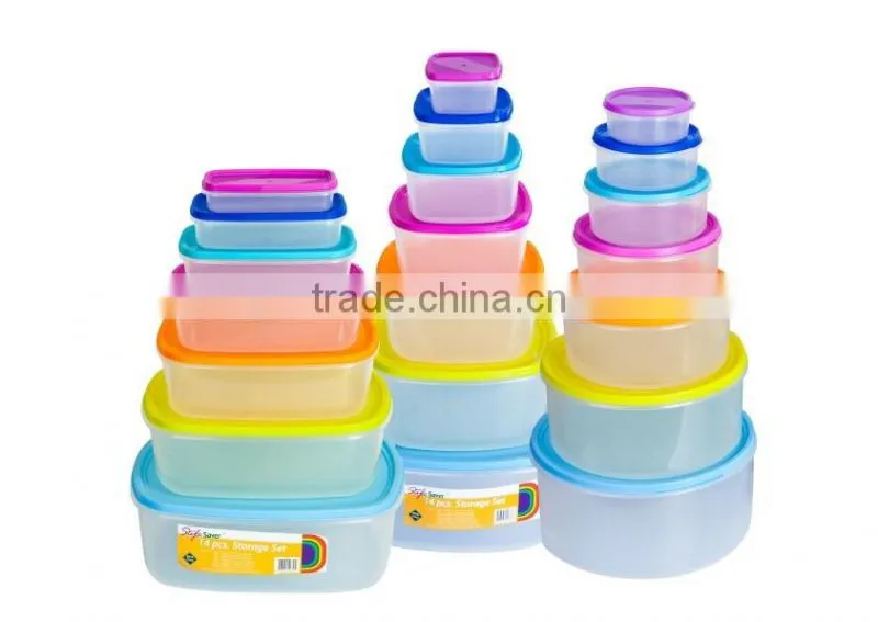 10pcs plastic storage square food small portion control container box set