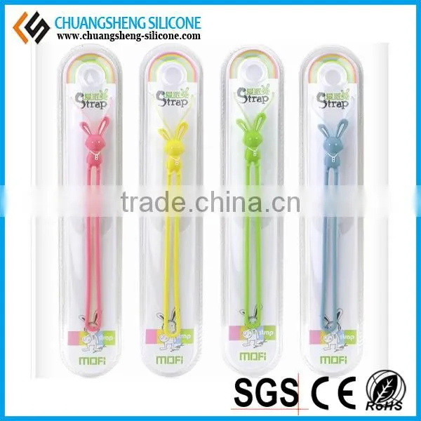 Christmas gift silicone mobile phone single custom lanyard