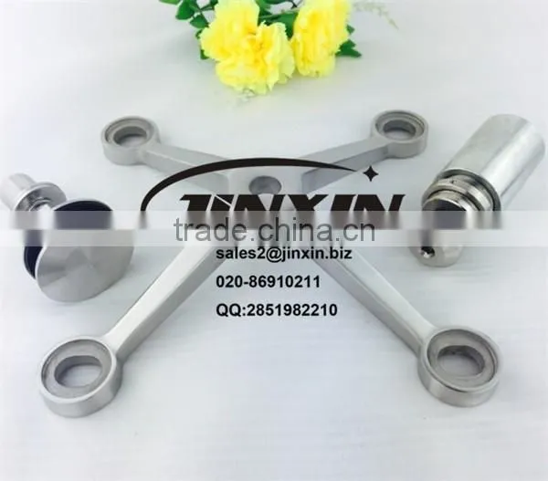 JINXIN Four Claws Stainless Steel SS304 Glass Spider Fittings Heavy Duty Type 200mm