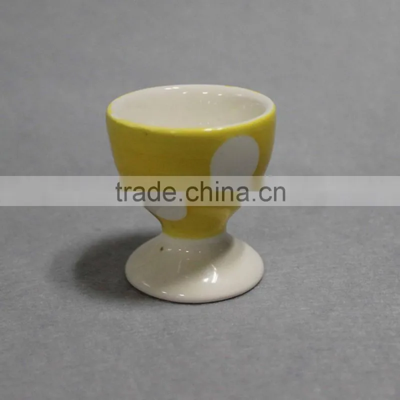 Ivory White Porcelain China Ceramic Cream White Egg Stand Egg Cup