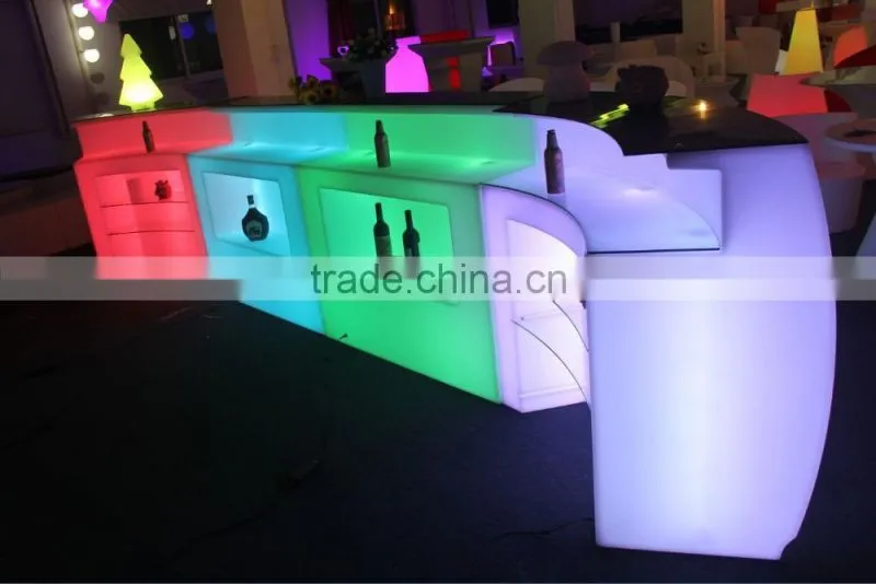 New Design Color Changing Plastic Rechargeable led counter/led counter display