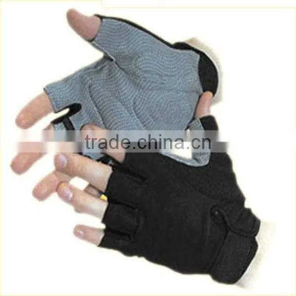Pro fit fingerless workout gym fitness weight gloves for weight lifting
