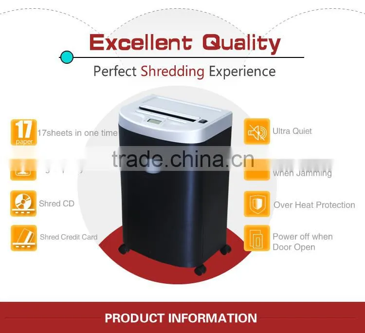 CD&Crdit card A4 cross cut paper shredder JP-826GS