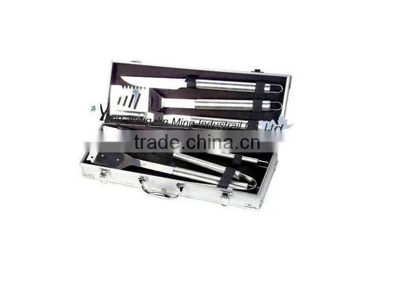 classic stainless steel kitchen bbq tool set for garden