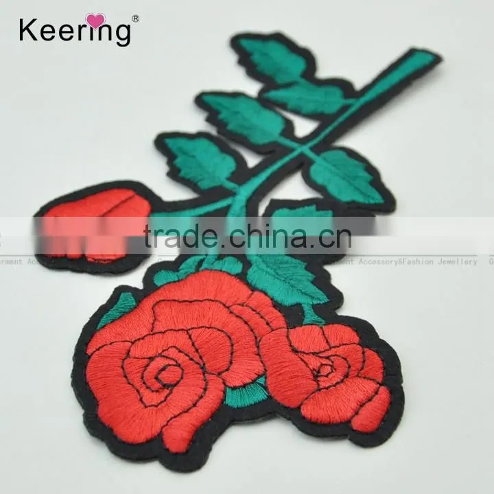 Fancy applique embroidery flower patches for cloth blouses WEF-071