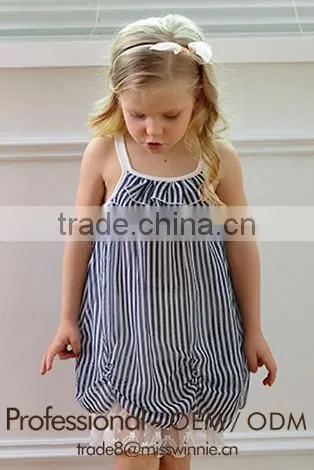 baby girl sleeveless dresse custom girls' chiffon sundress vest dress design