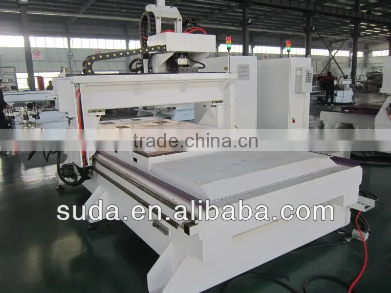 one spindle wood working ATC cnc center with gantry moving