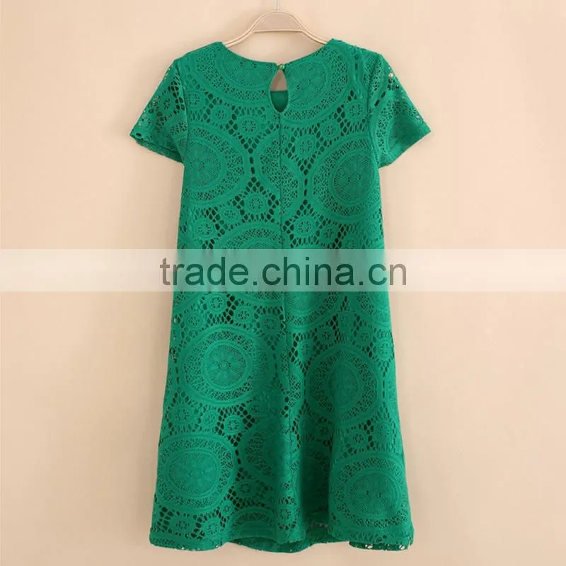 Maxnegio basic lace dress for ladies