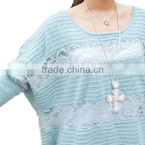 2014 Fashion spring basic cotton sweater