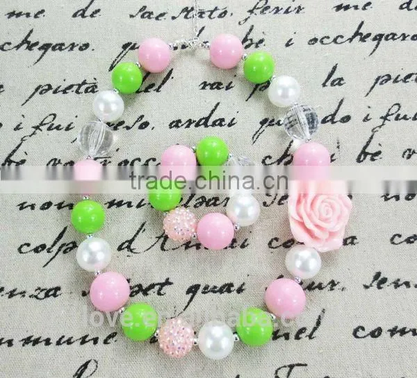 Boutique Ivory Pearl Bead CHUNKY NECKLACE and BRACELET SET Wholesale