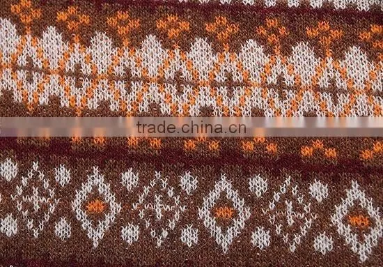 The long sleeve orange white front stripes design knitting pullover casual men knitted sweater