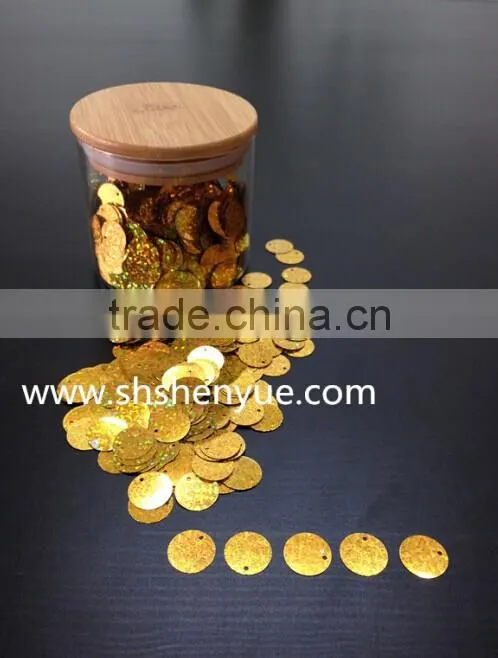 3, 4, 5, 6, 7, 9mm loose round sequin for wedding confetti