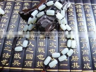 HEtian jade Authentic green jade seed makings handmade necklace jewels jade stone