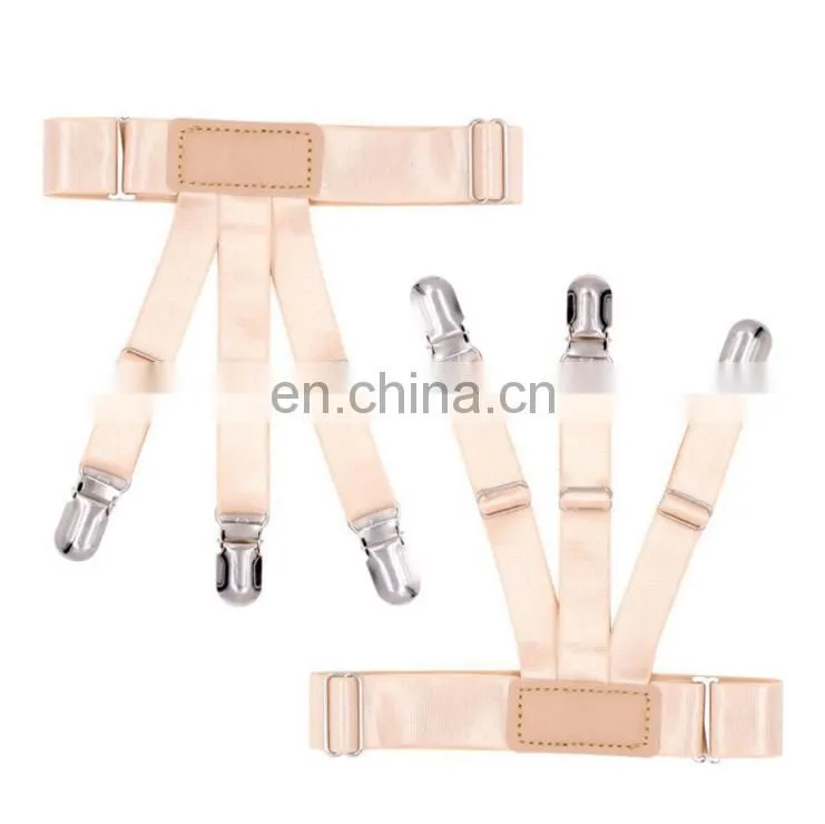2017 newline design fashion suspenders garters shirt garters