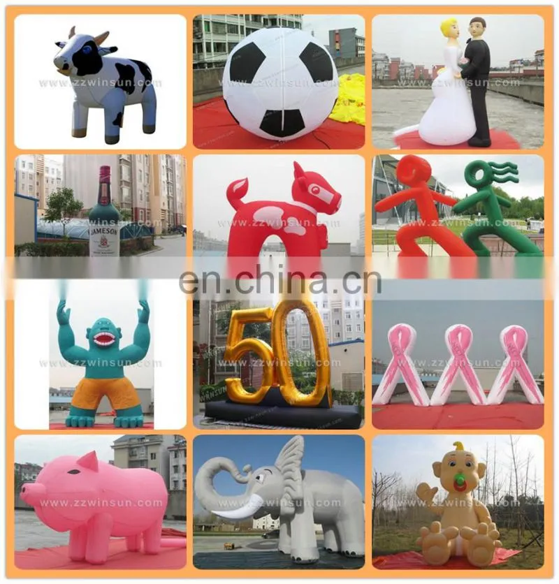High quality cheap custom shape inflatable ketchup bottle for advertising