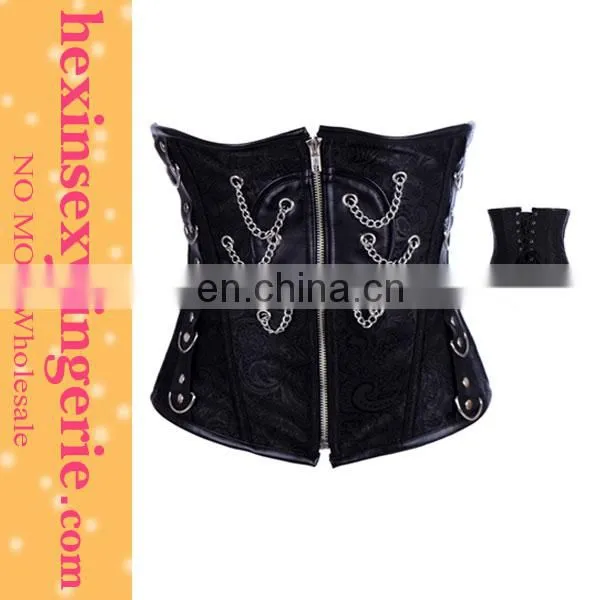 Paypal accept make black open cup leather corset