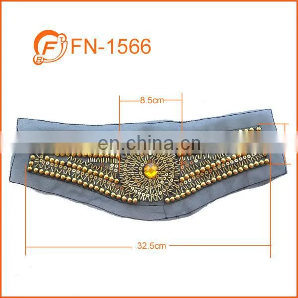 brass tube gold color crest applique patch